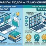 ₹50,000 vs ₹2 Lakh Online MBA