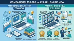 ₹50,000 vs ₹2 Lakh Online MBA