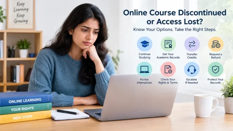 What Happens If an Online Course Is Discontinued or You Lose Access to the Learning Portal?