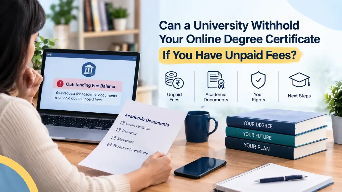 Can a University Withhold Your Online Degree Certificate If You Have Unpaid Fees?