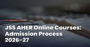 JSS AHER online admission process