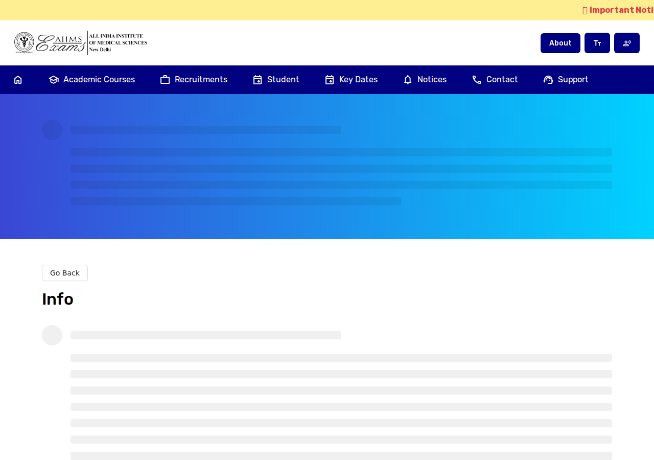 Official notification screenshot