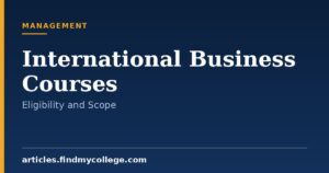 International Business Courses: Duration and Eligibility