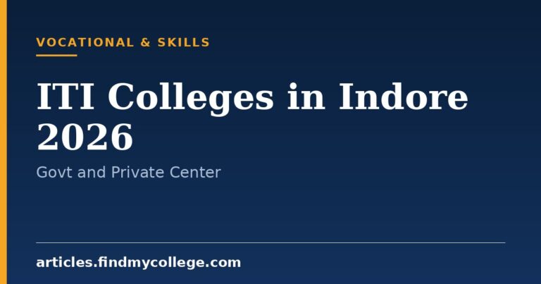 Top ITI Colleges in Indore 2026: Direct Trade Admission and Fees