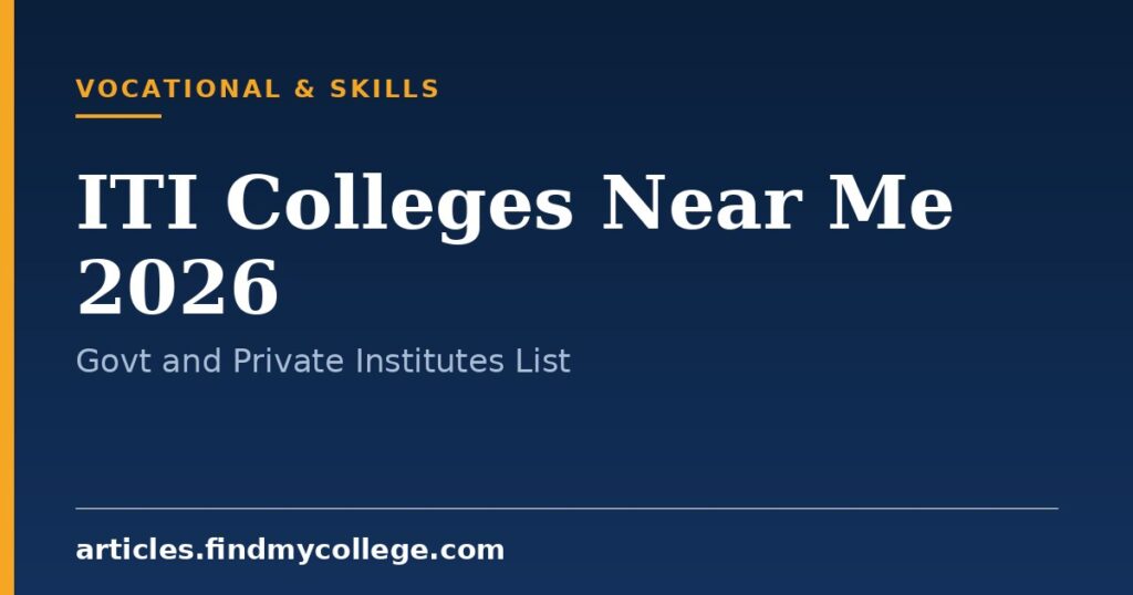 ITI Colleges Near Me 2026: Government and Private Institute List