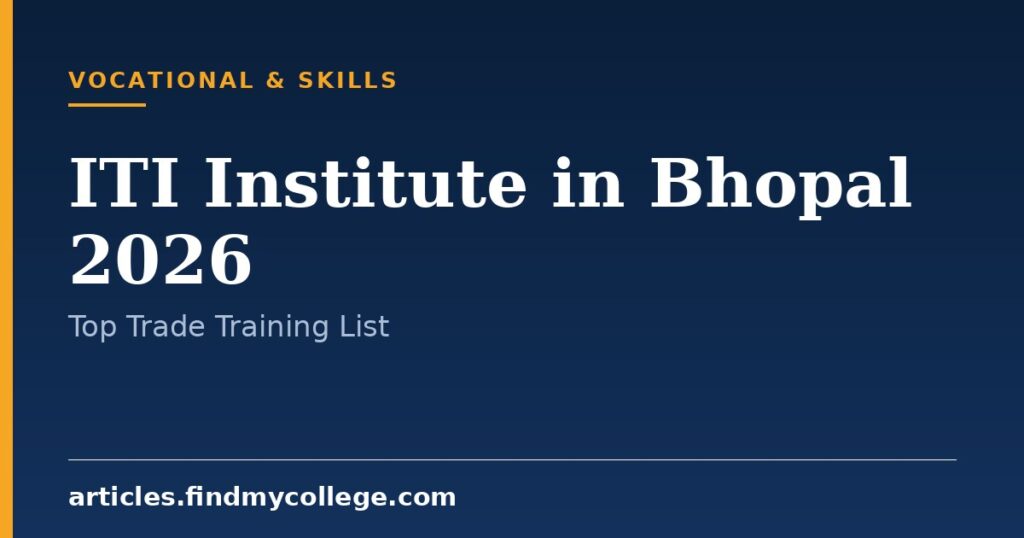 Top ITI Institutes in Bhopal 2026: Trades, Eligibility and Campus