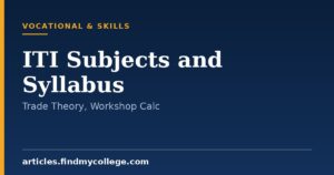 ITI Subjects and Syllabus: Trade Theory, Engineering Drawing Topics