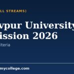 Jadavpur University PG Admission 2026: Application Schedule