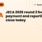 JECA 2026 round 2 fee payment and reporting close today