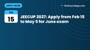 JEECUP 2027: Apply from Feb 15 to May 5 for June exam