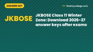 JKBOSE Class 11 Winter Zone: Download 2026-27 answer keys after exams