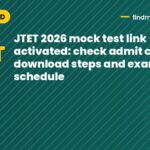 JTET 2026 mock test link activated: check admit card download steps and exam schedule