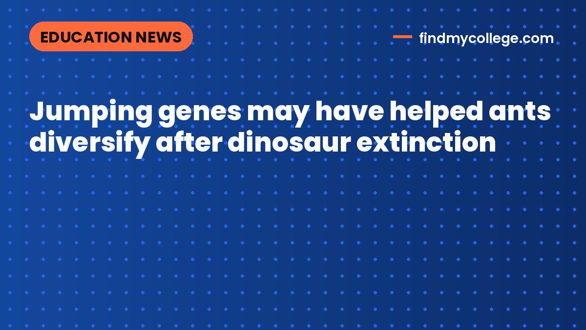 Jumping genes may have helped ants diversify after dinosaur extinction