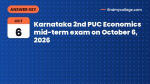 Karnataka 2nd PUC Economics mid-term exam on October 6, 2026