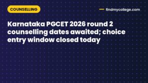 Karnataka PGCET 2026 round 2 counselling dates awaited; choice entry window closed today