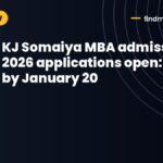 KJ Somaiya MBA admission 2026 applications open: apply by January 20