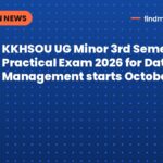 KKHSOU UG Minor 3rd Semester Practical Exam 2026 for Database Management starts October 12