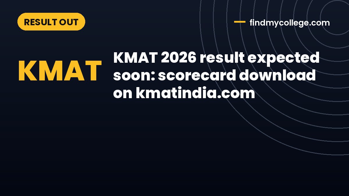 KMAT 2026 result expected soon: scorecard download on kmatindia.com