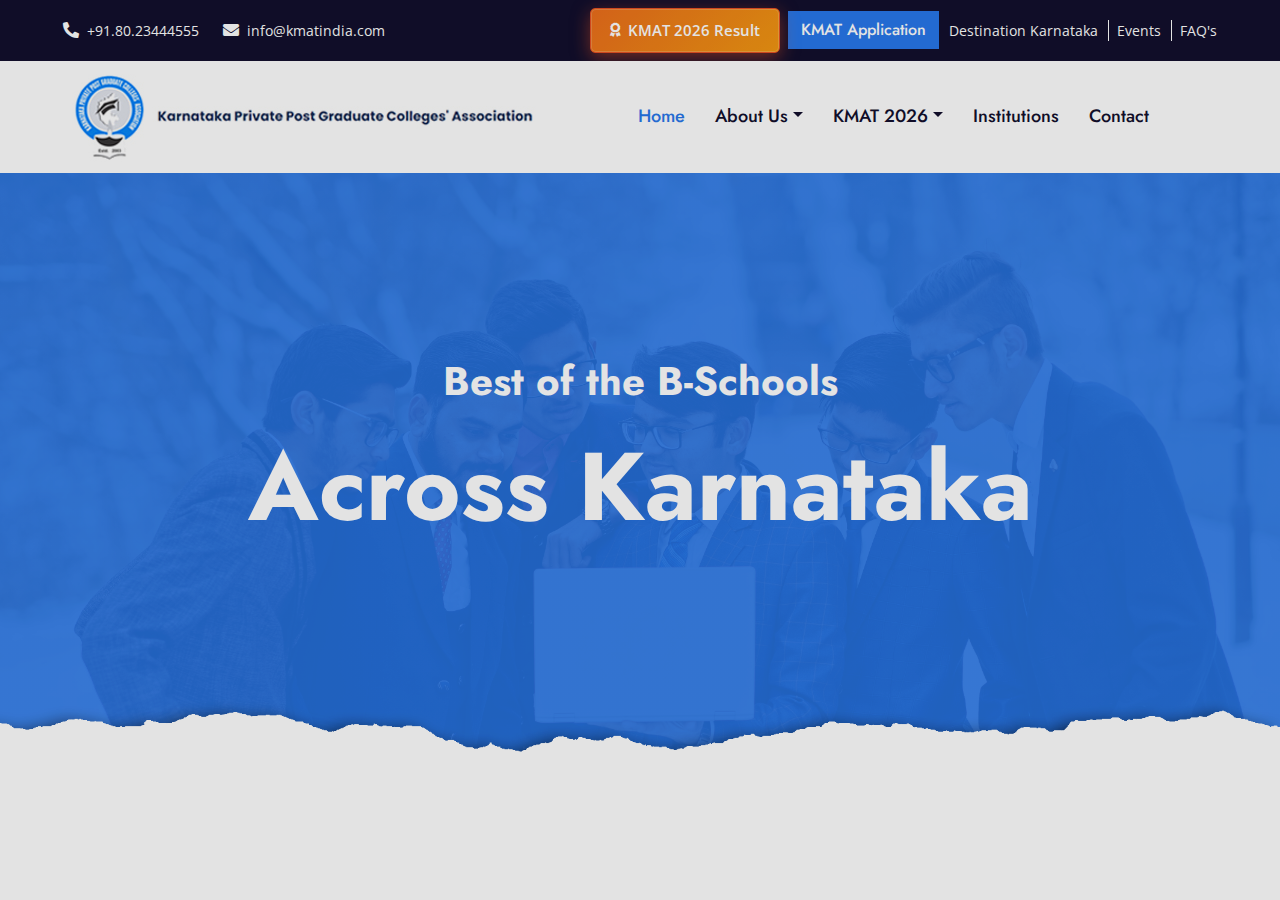 kmatindia.com homepage