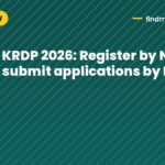 KRDP 2026: Register by Nov 25, submit applications by Nov 30