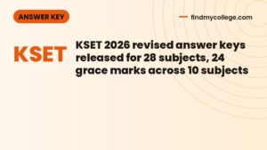 KSET 2026 revised answer keys released for 28 subjects, 24 grace marks across 10 subjects