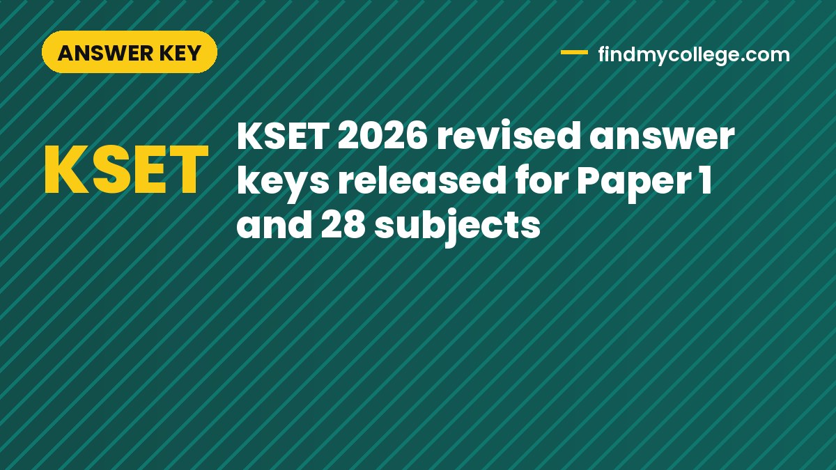 KSET 2026 revised answer keys released for Paper 1 and 28 subjects