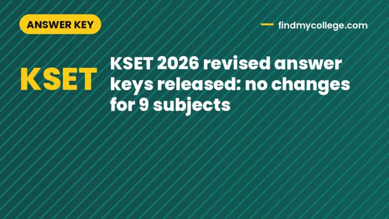 KSET 2026 revised answer keys released: no changes for 9 subjects