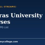 Madras University Courses: Full List of UG and PG Programs