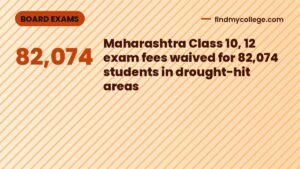 Maharashtra Class 10, 12 exam fees waived for 82,074 students in drought-hit areas