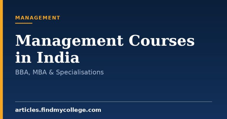 Management Courses in India: UG, PG & Diploma Options