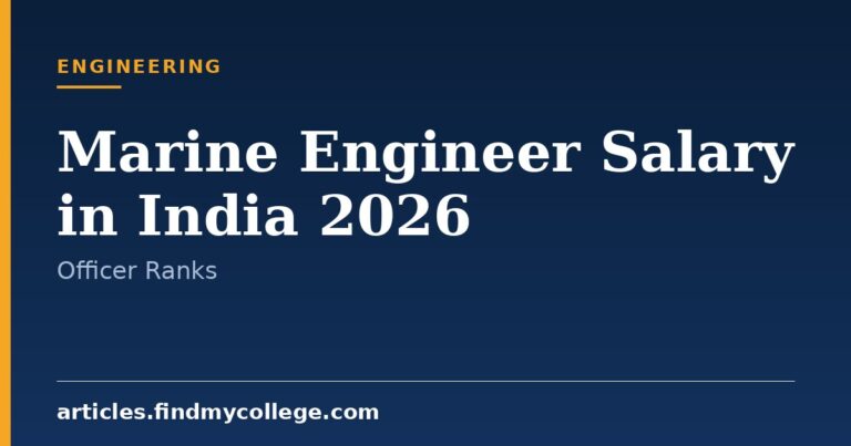 Marine Engineer Salary in India 2026: Pay Scale by Officer Rank