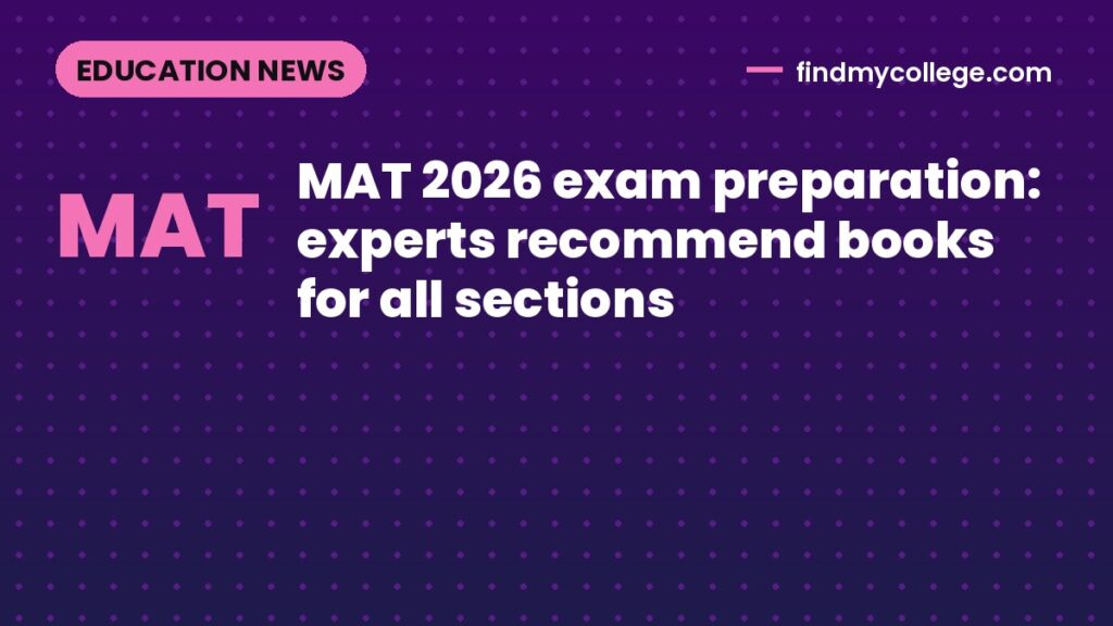 MAT 2026 exam preparation: experts recommend books for all sections