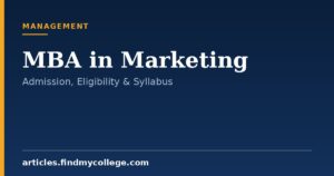 MBA in Marketing Course Details: Eligibility, Admission and Scope