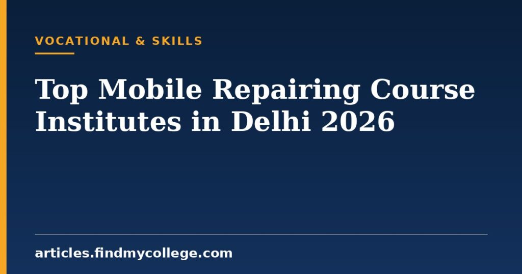 Mobile Repairing Course in Delhi 2026: Top Institutes and Fees