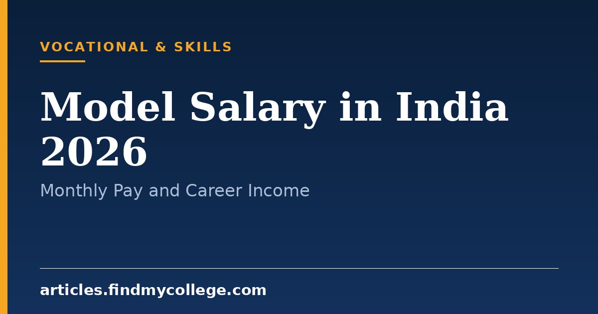 Model Salary in India 2026: Monthly Earnings and Pay Scale