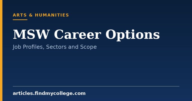 MSW Career Options: Job Profiles, Work Sectors and Opportunities