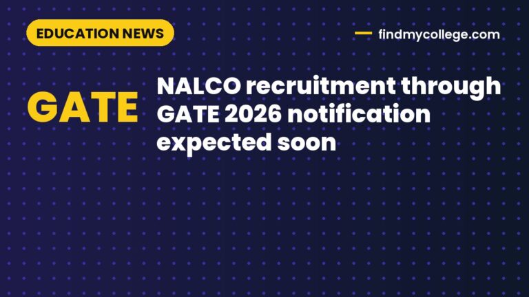 NALCO recruitment through GATE 2026 notification expected soon