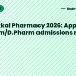 Namakkal Pharmacy 2026: Apply for B.Pharm/D.Pharm admissions now