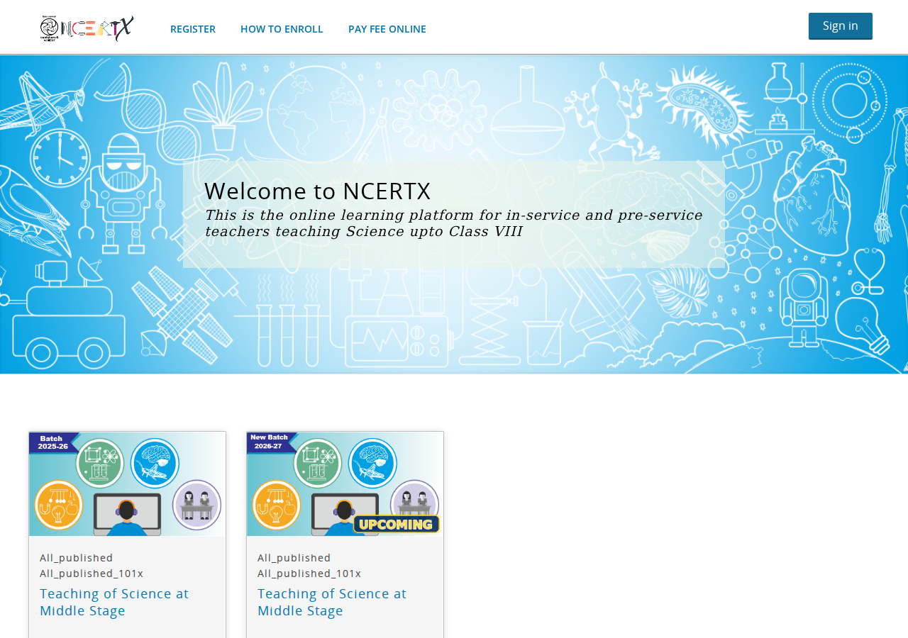 ncertx.in homepage