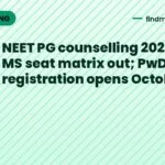 NEET PG counselling 2026: MD, MS seat matrix out; PwD registration opens October 1