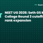 NEET UG 2026: Seth GS Medical College Round 3 cutoffs show rank expansion