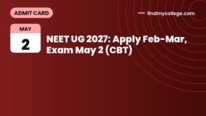 NEET UG 2027: Apply Feb-Mar, Exam May 2 (CBT)