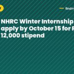 NHRC Winter Internship 2026: apply by October 15 for Rs 12,000 stipend
