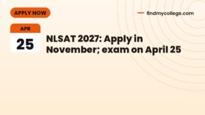 NLSAT 2027: Apply in November; exam on April 25