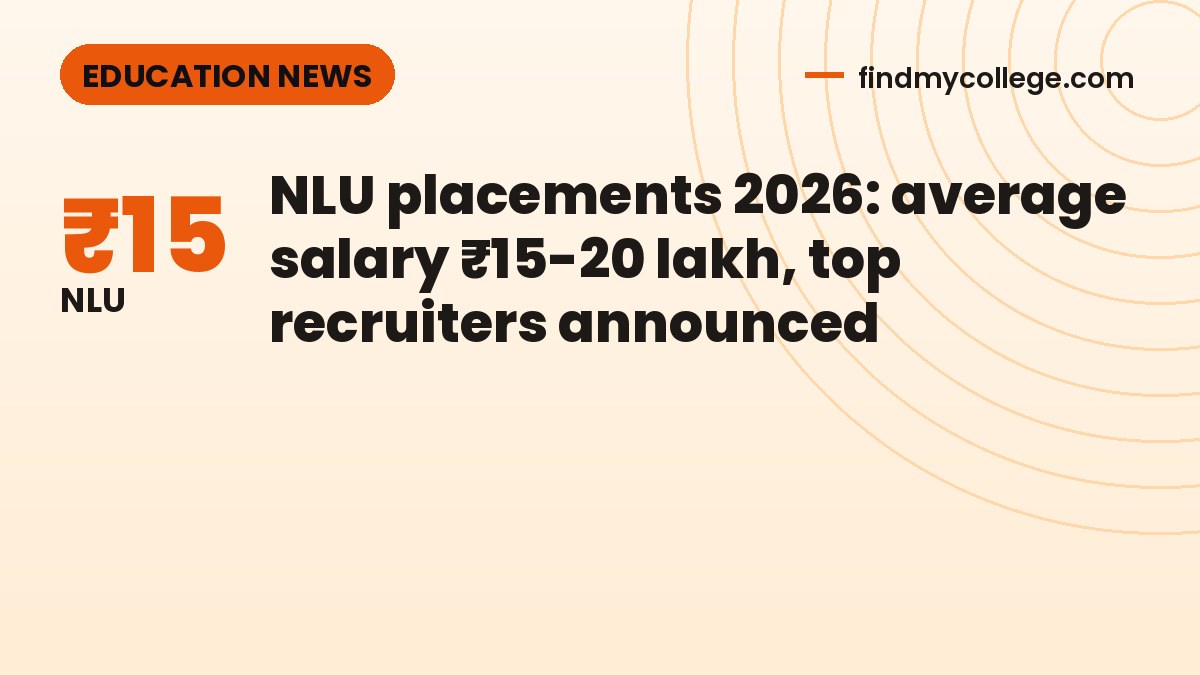 NLU placements 2026: average salary ₹15-20 lakh, top recruiters announced