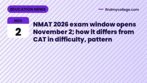 NMAT 2026 exam window opens November 2; how it differs from CAT in difficulty, pattern