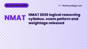 NMAT 2026 logical reasoning syllabus, exam pattern and weightage released