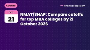 NMAT/SNAP: Compare cutoffs for top MBA colleges by 21 October 2026