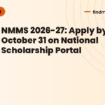 NMMS 2026-27: Apply by October 31 on National Scholarship Portal