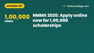 NMMS 2026: Apply online now for 1,00,000 scholarships